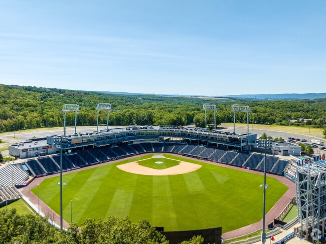 PNC Field sits among the mountains in Moosic.