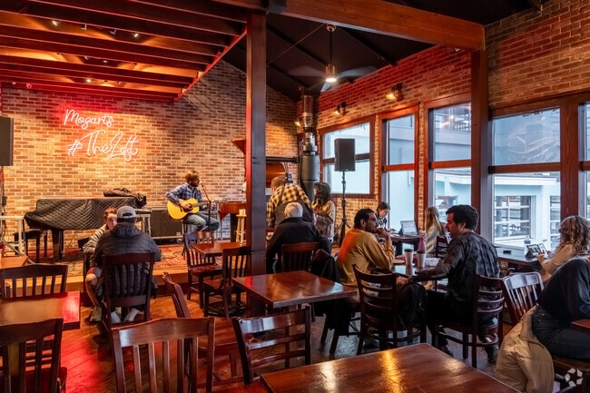 Mozart's Coffee Roasters is a delightful place to hangout and study while getting some caffeine.