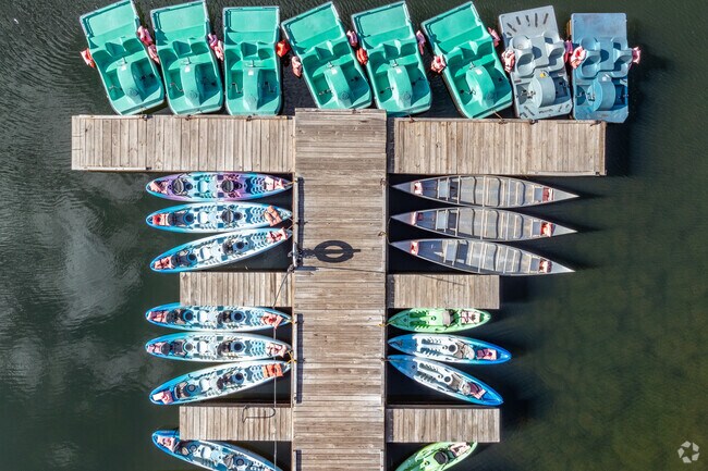 Near Owentown, head to Tyler State Park and rent a boat to go on the water.