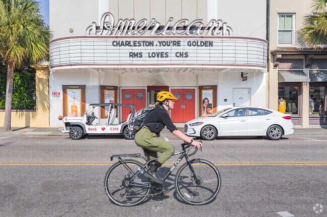 Locals love to bike down King Street in Mazyck-Wraggborough for quick commutes in Charleston.