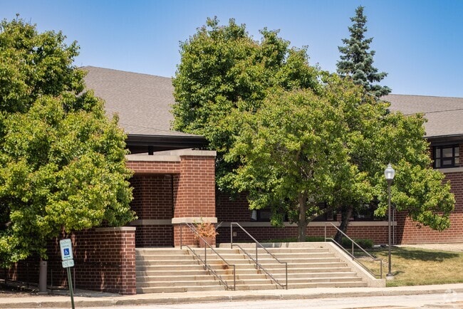 Viking School in Gurnee has a beautiful campus with lots of green surroundings.