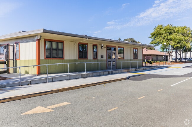 American Canyon Middle School's courtyard buzzes with students during recess.