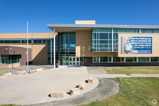 Prairie View Middle School features a modern campus that offers extracurricular activities.