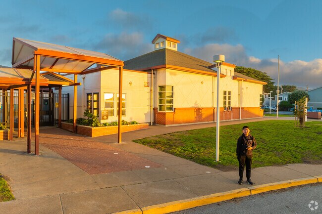Ingrid B. Lacy Middle School in the Sharp Park neighborhood of Pacifica, CA
