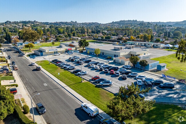 Front entrance to Shelyn Elementary School in Rowland Heights