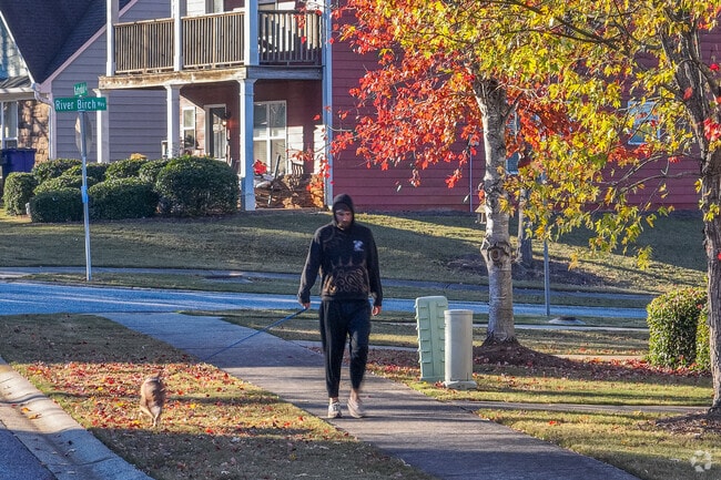 Enjoy a brisk morning walk with your dog on the sidewalks throughout North Avenue.