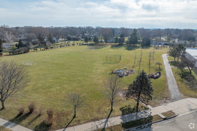 Royal Oaks Elementary School has a large field for athletics.