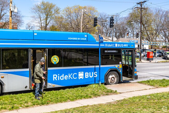 Jump on the Ride KC Bus to get around town.