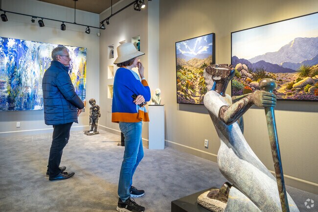 Residents can visit several art galleries at the El Paseo Art Walk in Palm Desert.