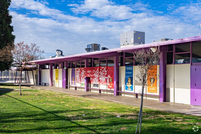 Several posters and murals add color and character to Golden Valley Elementary School.