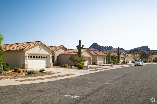 Terracotta roofs help keep homes cool in Continental Ranch Sunflower.