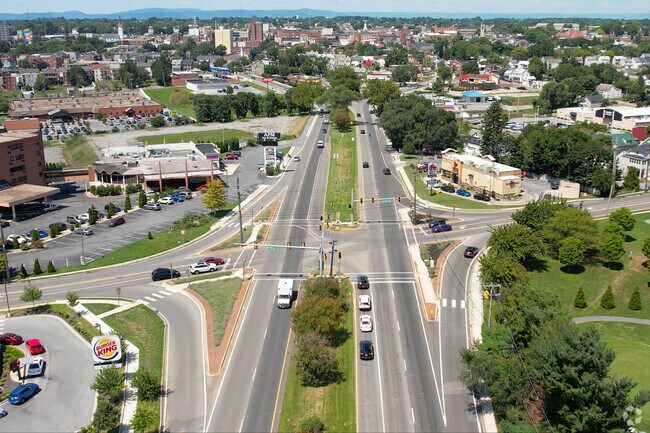 Dual Highway runs through East End, connecting directly into central Hagerstown.
