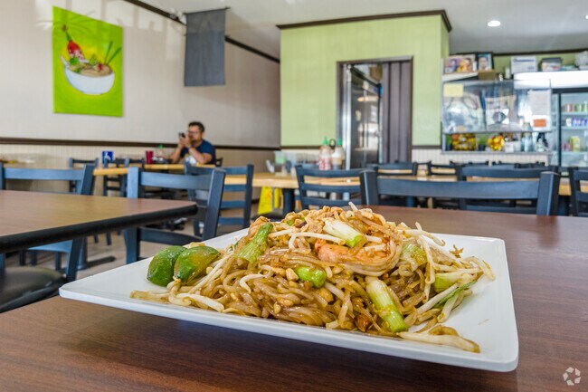 Pad Thai is a specialty at Mamas Asian Noodle House in the McLane neighborhood.
