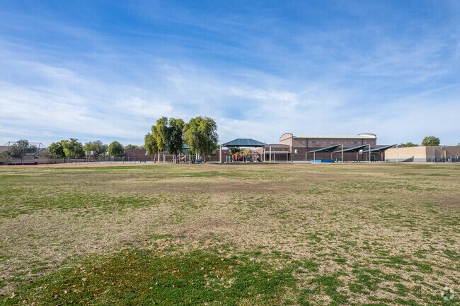 Run around the open field at Sierra Verde Elementary School in Glendale.