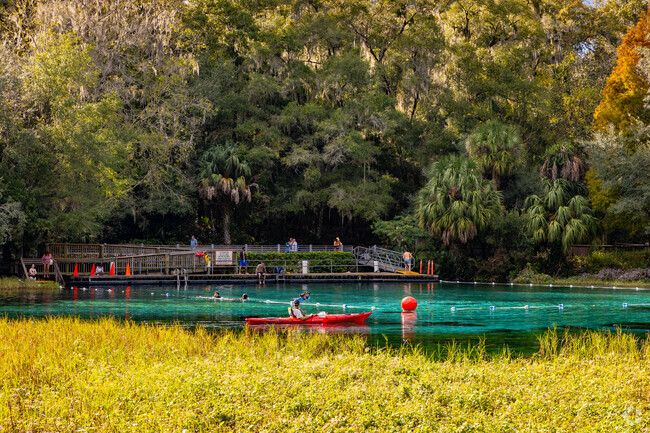 Swim in the designated area in the crystal clear waters at Rainbow Springs State Park.