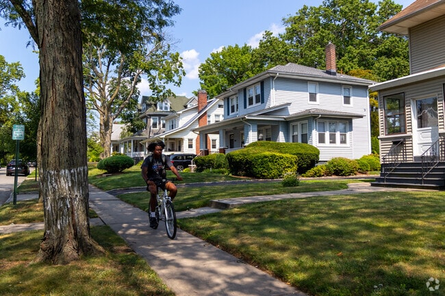 Pedestrian-friendly paths and tree-lined avenues define South Orange Village.