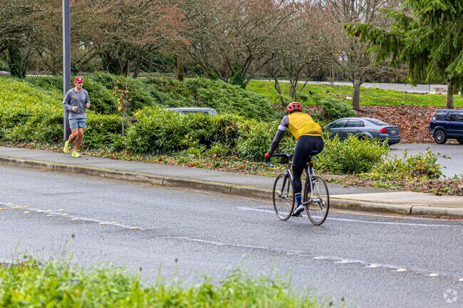 Residents of First Hill are very active with biking and walking.
