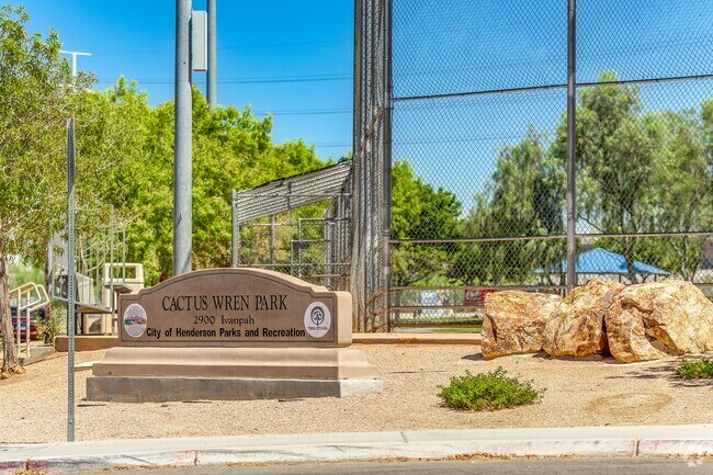 Cactus Wren Park located in the enclave neighborhood of South Fork in Henderson, Nevada.