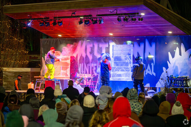 Richmonds Meltdown Winter Festival is capped off by an exiting ice carving competition.
