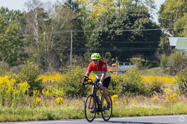 Bike along farmland and wildlife on the peaceful streets of Ferguson Township.