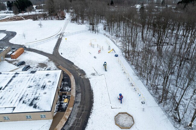 The play ground at James A Garrett Elementary School.