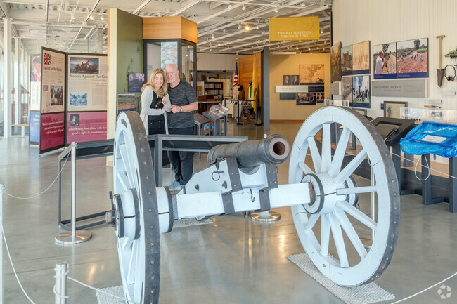 With canons and artifacts, the Monmouth Battlefield State Park is a pleasant diversion into history near Lafayette Mills.