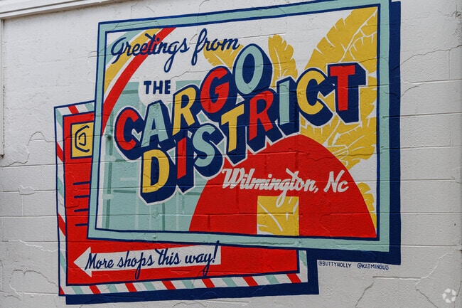 The Cargo District near Carolina Place features apartments and shops in shipping containers.