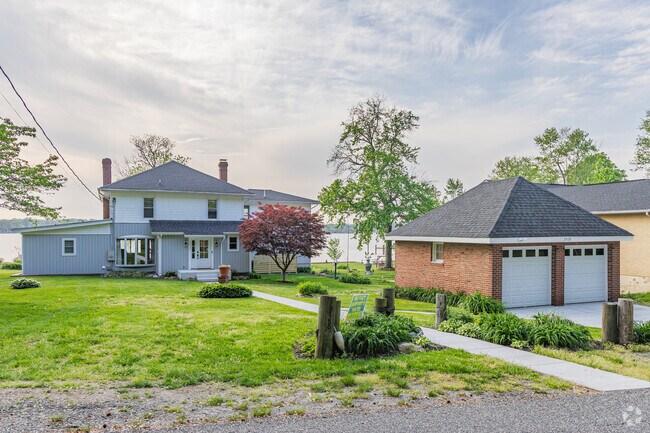 Waterfront properties in Perryman, MD provide private access to the Bush River.