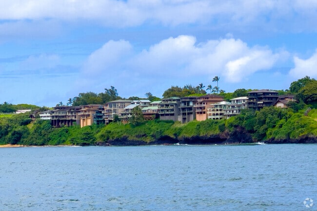 Cliffside homes perched along Kalapaki Bay in Lihue offer an amazing view.