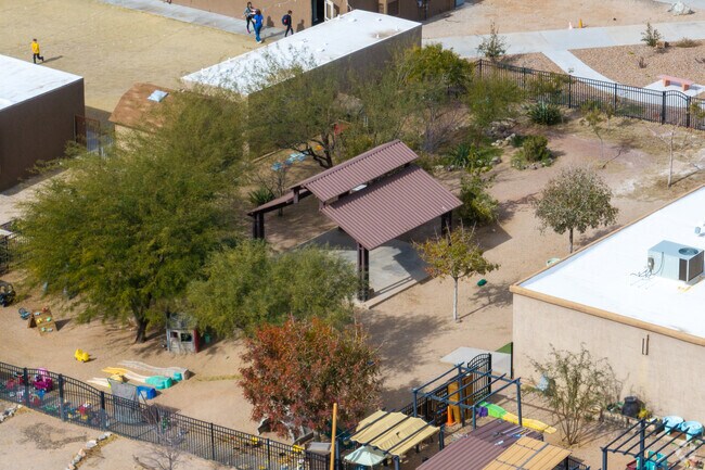 There's plenty of outdoor space for students to play in and enjoy at Creation School.