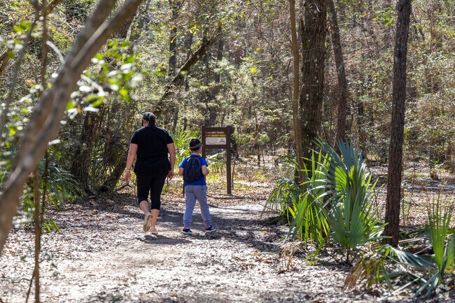 Take a hike through nature at the George Mitchell Nature Preserve.