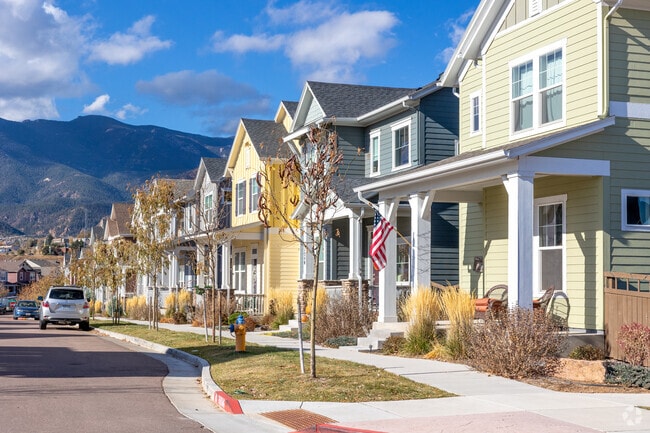 There are street lined sidewalks throughout the Gold Hill Mesa neighborhood.