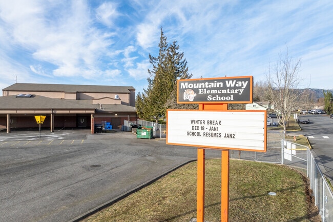 Mountain Way Elementary School signage.