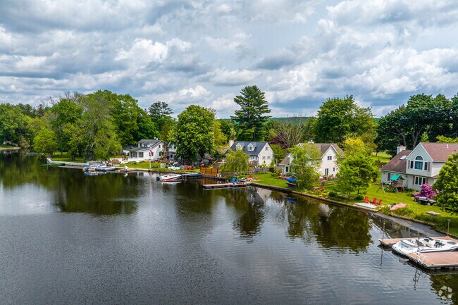 Waterfront homes are a staple of Byram Township.