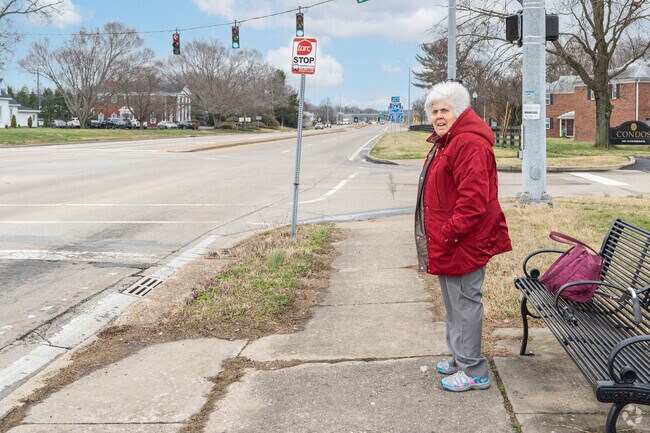 There are many bus stops along Taylorsville Road which runs through Avondale-Melbourne.