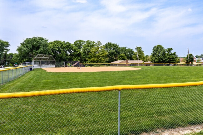 Piper Prairie Elementary School students can practice on the baseball field.