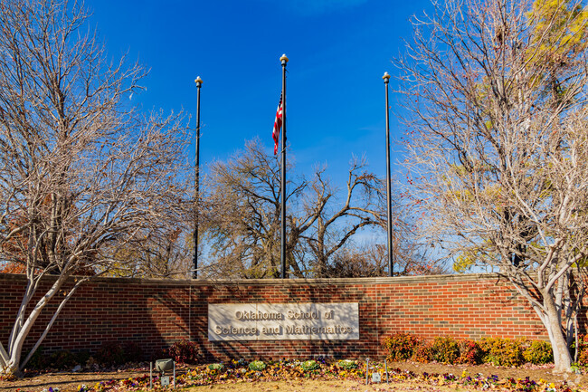 Here is the signage of Oklahoma School of Science and Mathematics.