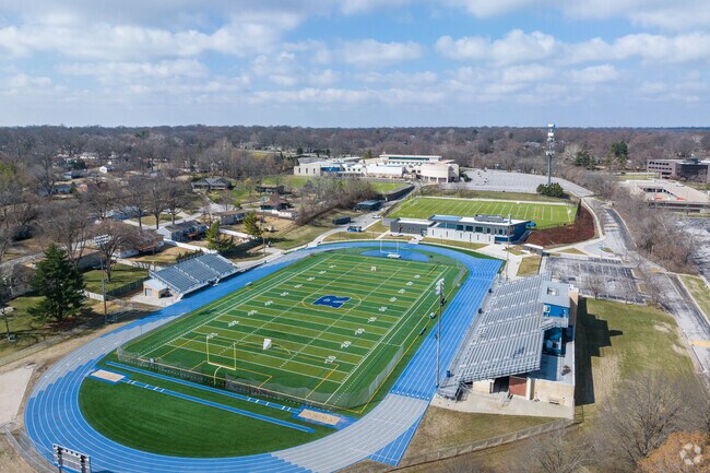 Rockhurst High School is very proud of their football team and stadium.