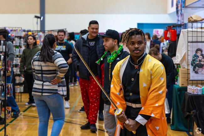 Locals attend and cosplay at Anime Night Mart in Meadows.