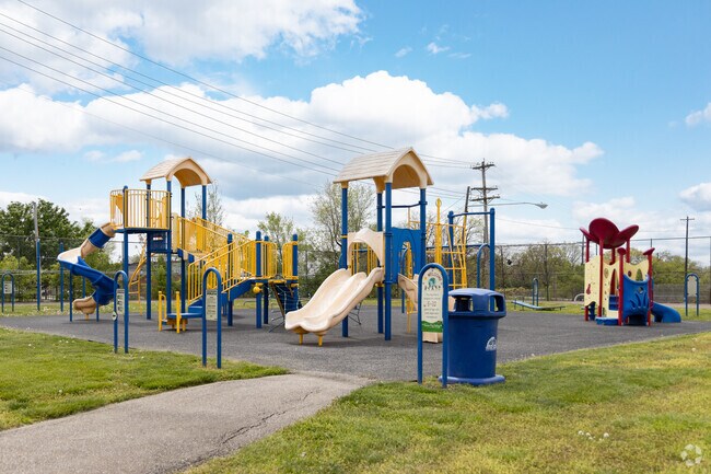 Colorful playground located at Whitaker Park in Lockland.