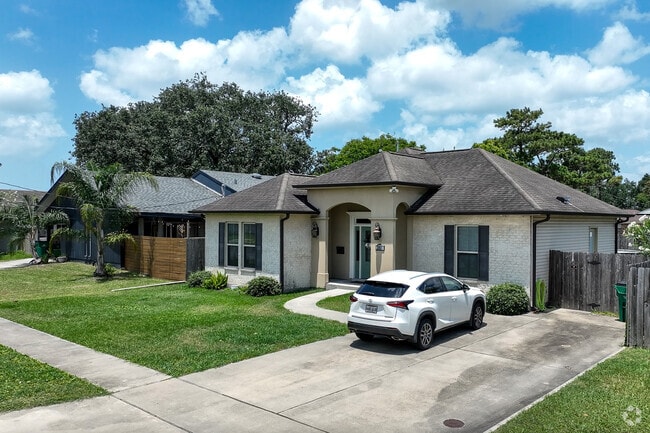 Brick and wood framed homes are located in the Westgate neighborhood.