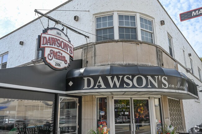 Dawsons On Main is a longtime establishment offering fresh food and drink.