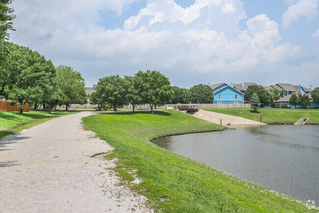The walking path along Haikey Creek Pond is a great space for exercise in Southbrook.
