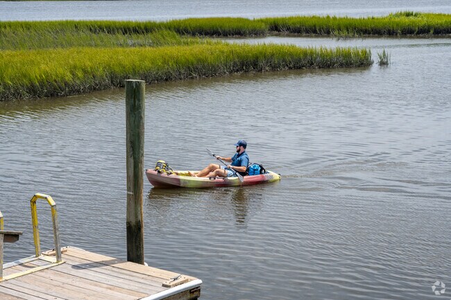 Kayaking is a popular pastime for Sea Breeze locals.