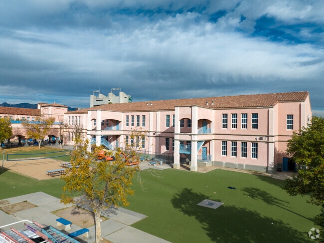 Mansfeld Middle School serves grades 6-8 in Tucson, Arizona
