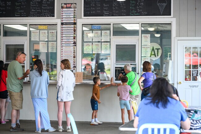 Everyone enjoys a summer treat from Hometown Ice Cream in Crawford, NY.