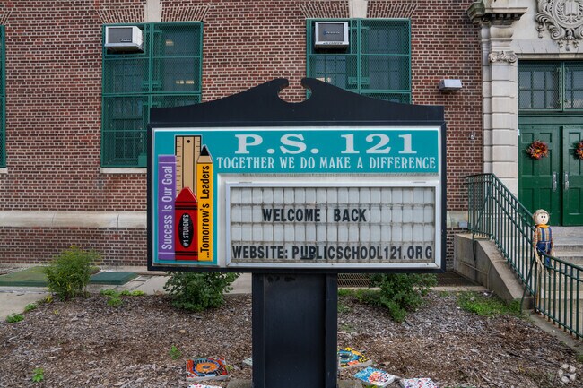 P.S. 121 Nelson A Rockefeller in Brooklyn. has a student-teacher ratio of 6 to 1.