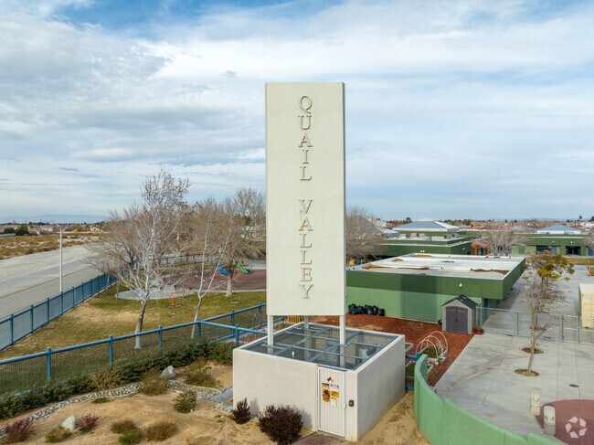 Quail Valley Elementary is located at 37236 58Th St. E., Palmdale, CA 93552.