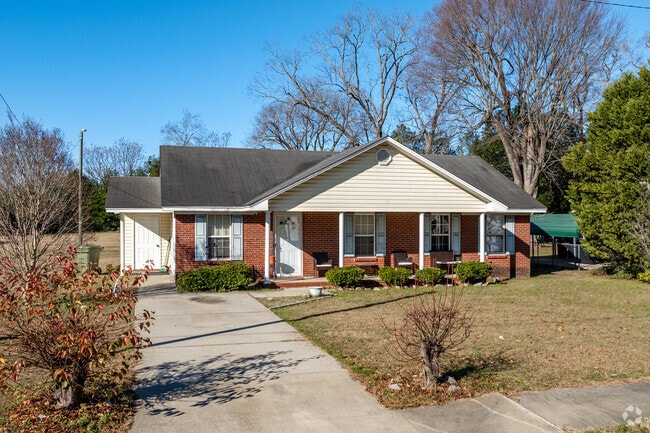 You can find brick ranch style homes in Magnolia-Harmony.