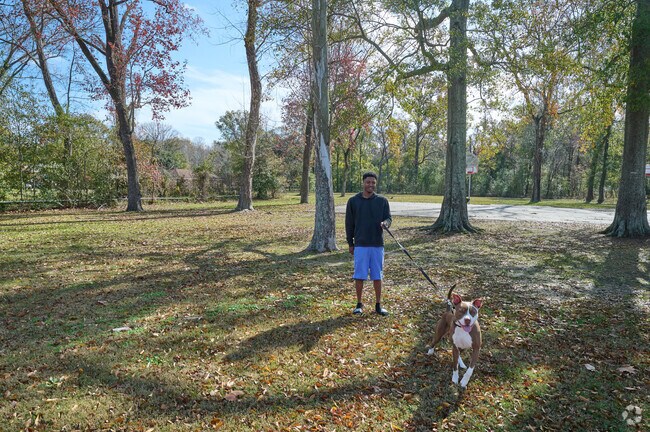 Blueberry Street Park in Lobdell-Wooddale is ideal for dog walking.